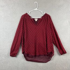 Lucky Brand Red Blouse